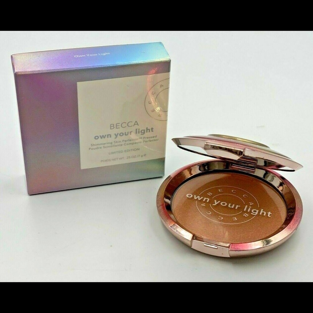 BECCA COSMETICS PRESSED SHIMMERING SKIN PERFECTER - OWN YOUR LIFHT - BRAND NEW - Picture 10 of 11